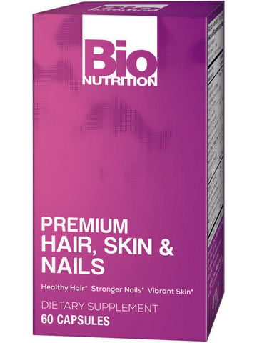 Bio Nutrition, Premium Hair, Skin & Nails, 60 Capsules