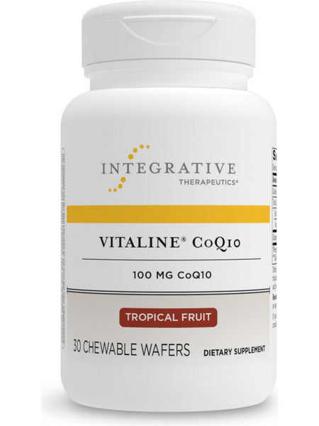 Integrative Therapeutics, Vitaline® CoQ10 (100 mg), Tropical Fruit Flavored, 30 chewable wafers