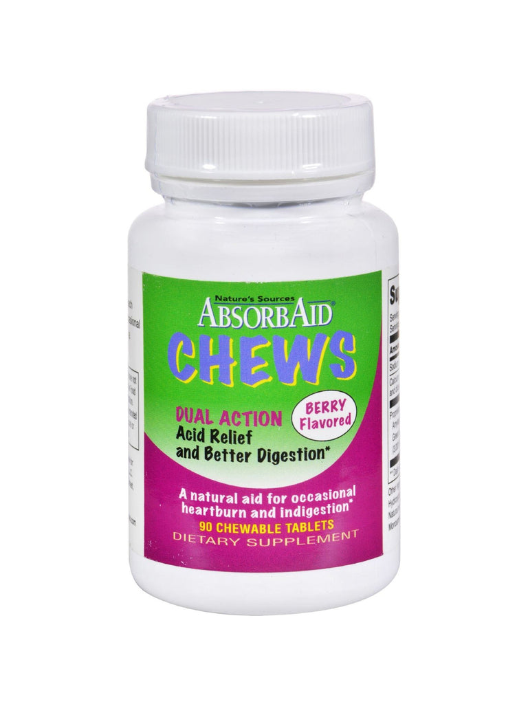 AbsorbAid Chews, 90 tabs, Nature's Sources