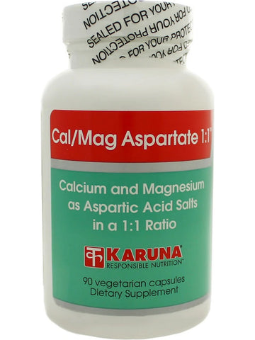 Karuna, Cal/Mag Aspartate 1:1, 90 Vegetarian Capsules