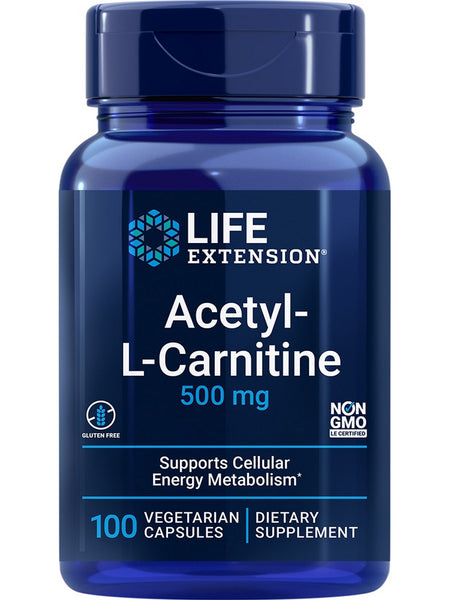 Life Extension, Acetyl-L-Carnitine, 500 mg, 100 vegetarian capsules