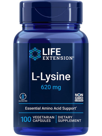 Life Extension, L-Lysine, 620 mg, 100 vegetarian capsules