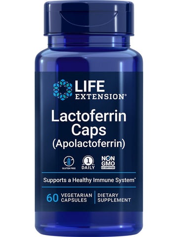 Life Extension, Lactoferrin Caps (Apolactoferrin), 60 vegetarian capsules