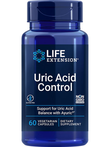 Life Extension, Uric Acid Control, 60 vegetarian capsules