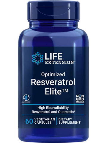 Life Extension, Optimized Resveratrol Elite, 60 vegetarian capsules