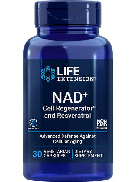 Life Extension, NAD+ Cell Regenerator™ and Resveratrol, 30 vegetarian capsules