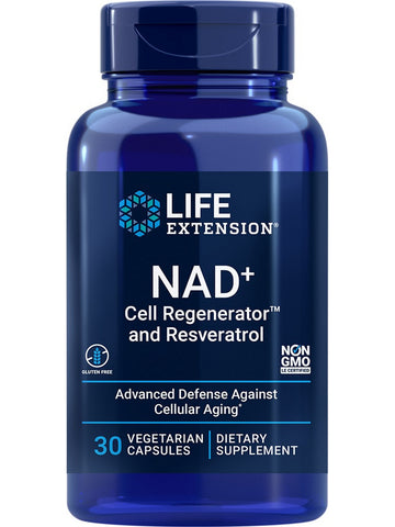 Life Extension, NAD+ Cell Regenerator™ and Resveratrol, 30 vegetarian capsules