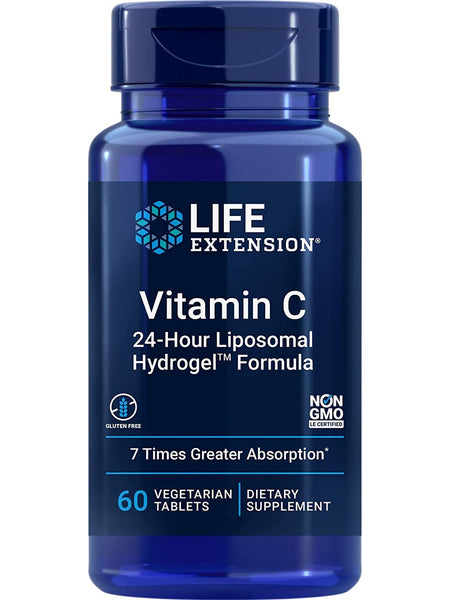Life Extension, Vitamin C 24-Hour Liposomal Hydrogel™ Formula, 60 vegetarian tablets