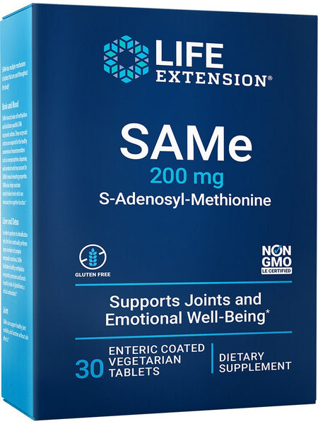 Life Extension, SAMe, 200 mg, 30 enteric-coated vegetarian tablet