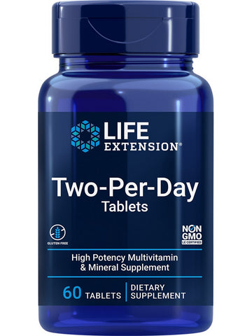Life Extension, Two-Per-Day Multivitamin, 60 tablets
