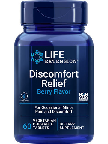 Life Extension, Discomfort Relief, Berry Flavor, 60 vegetarian chewable tablets
