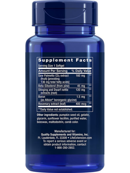 Life Extension, PalmettoGuard® Saw Palmetto, Nettle Root and Beta-Sitosterol, 60 softgels