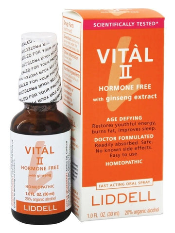 Liddell Homeopathic, Vital II Hormone Free with Ginseng, 1 oz