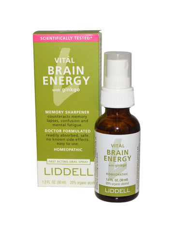 Liddell Homeopathic, Vital Brain Energy with Ginkgo, 1 oz