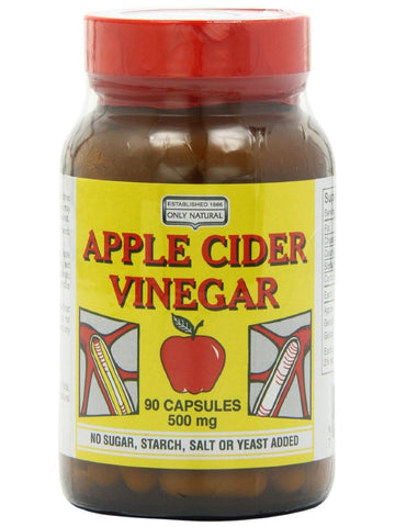 Only Natural, Apple Cider Vinegar 500mg, 90 caps