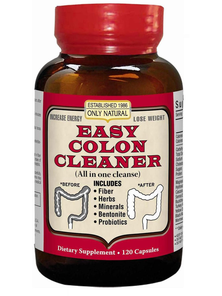 Only Natural, Easy Colon Cleaner, 120 caps