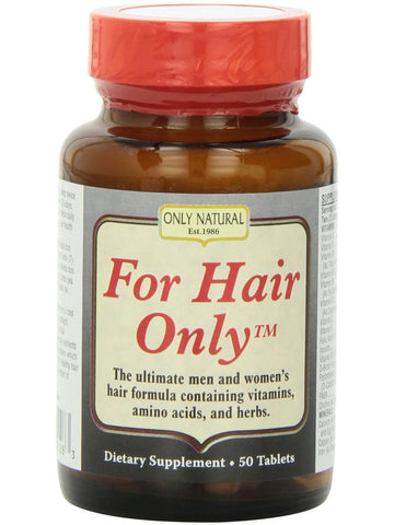 Only Natural, For Hair Only, 50 tabs