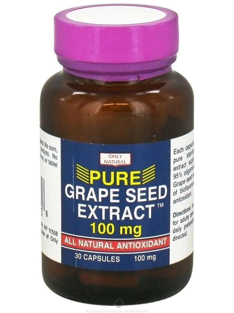 Only Natural, Grape Seed Extract, 30 caps