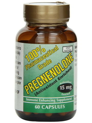 Only Natural, Pregnenolone 15mg, 60 caps