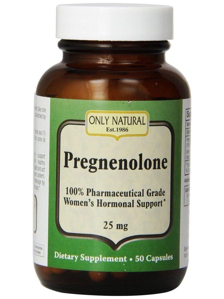 Only Natural, Pregnenolone 25mg, 50 caps