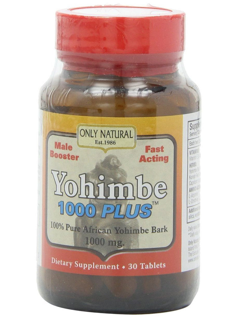 Only Natural, Yohimbe 1000 Plus, 30 tabs