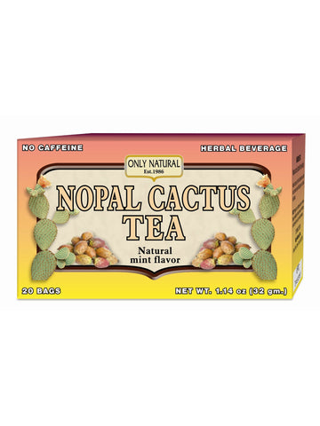 Only Natural, Nopal Cactus Tea, 20 bags