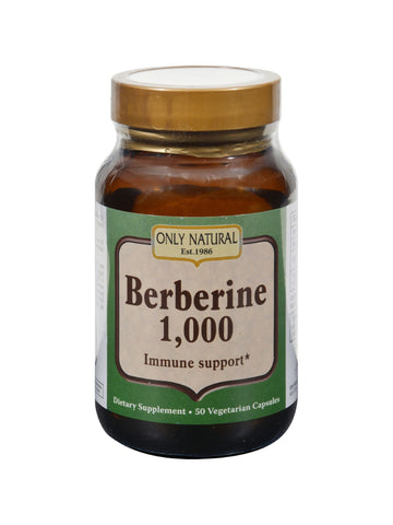 Only Natural, Berberine 1 000 500mg Immune Support, 50 vegicaps