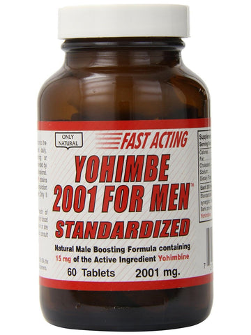 Only Natural, Yohimbe 2001 for Men, 60 tabs