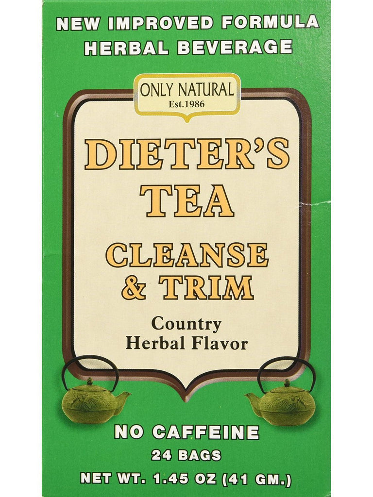 Dieter's Cleansing Tea Herbal, 24 bags, Only Natural