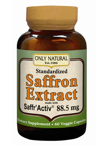 Only Natural, Saffron Extract 88.5 mg, 60 vegicaps