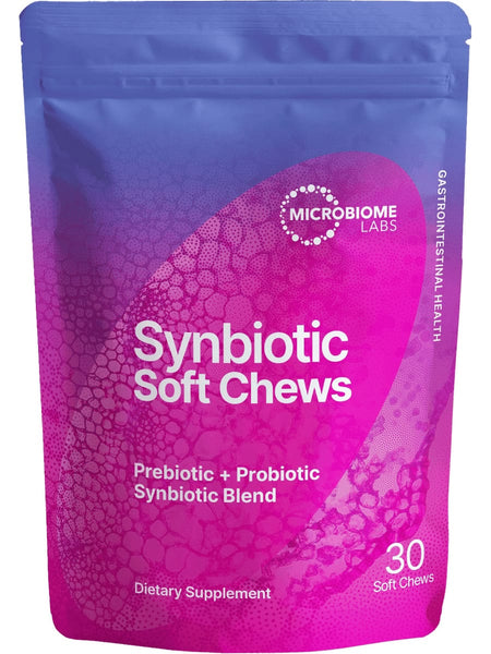 Microbiome Labs, Synbiotic Soft Chews, 30 Soft Chews