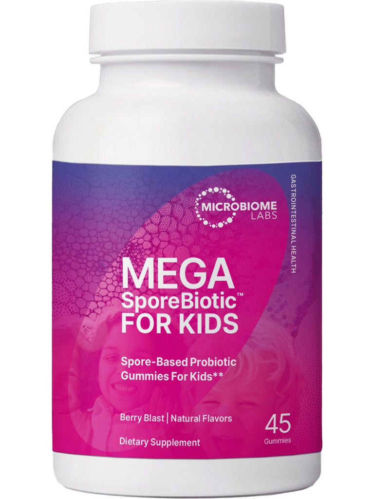 Microbiome Labs, MegaSporeBiotic for Kids Gummies, 45 Gummies