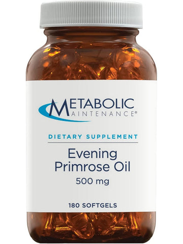 Metabolic Maintenance, Evening Primrose Oil 500 mg, 180 softgels