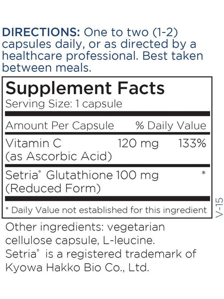 Metabolic Maintenance, L-Glutathione 100 mg reduced, 60 capsules