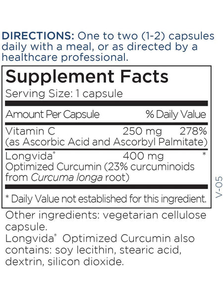 Metabolic Maintenance, Curcumin + C, 60 capsules
