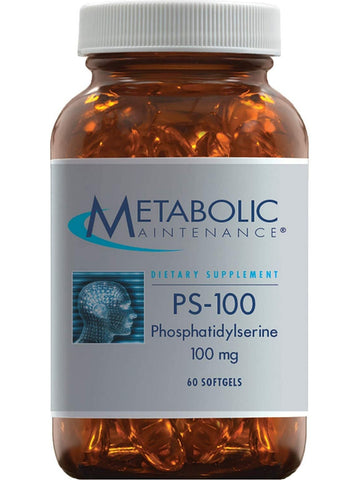 Metabolic Maintenance, PS-100 Phosphatidylserine 100 mg, 60 softgels