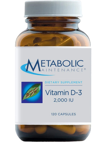Metabolic Maintenance, Vitamin D-3 2,000 IU, 120 capsules