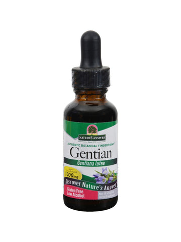 Gentian Root Extract, 1 oz, Nature's Answer