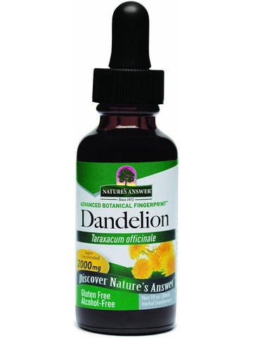 Dandelion Root Alcohol Free Extract, 1 oz, Nature's Answer