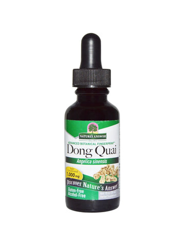 Dong Quai Alcohol Free Extract, 1 oz, Nature's Answer