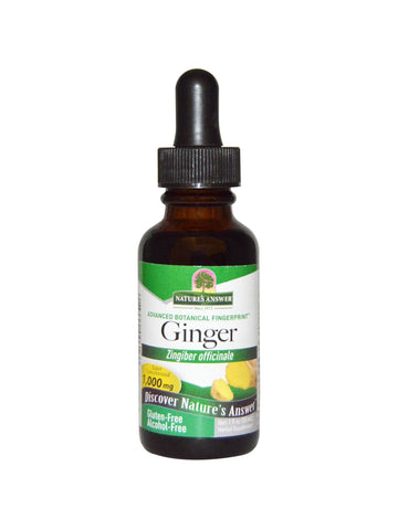 Ginger Root Alcohol Free Extract, 1 oz, Nature's Answer