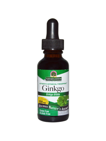 Ginkgo Alcohol Free Extract, 1 oz, Nature's Answer