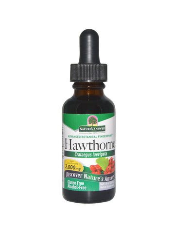 Hawthorn Berries Alcohol Free Extract, 1 oz, Nature's Answer