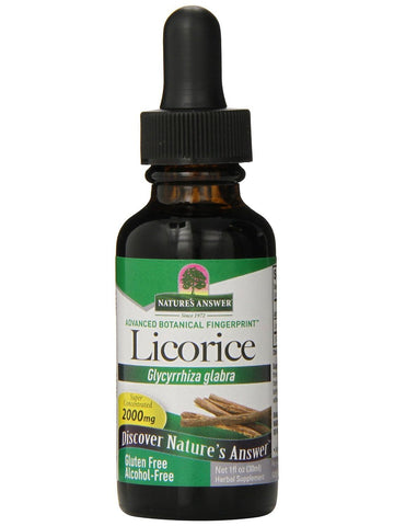 Licorice Alcohol Free Extract, 1 oz, Nature's Answer