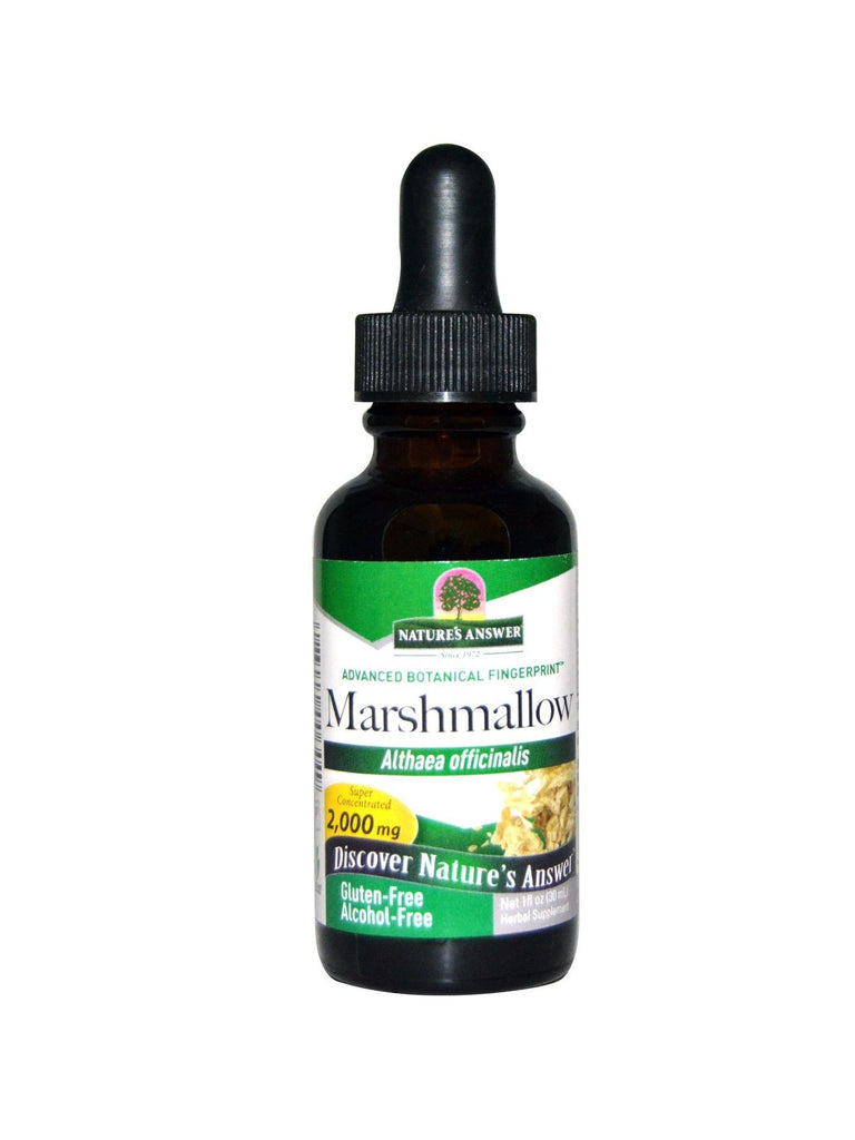 Marshmallow Root Alcohol Free Extract, 1 oz, Nature's Answer