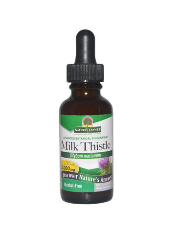 Milk Thistle Alcohol Free Extract, 1 oz, Nature's Answer