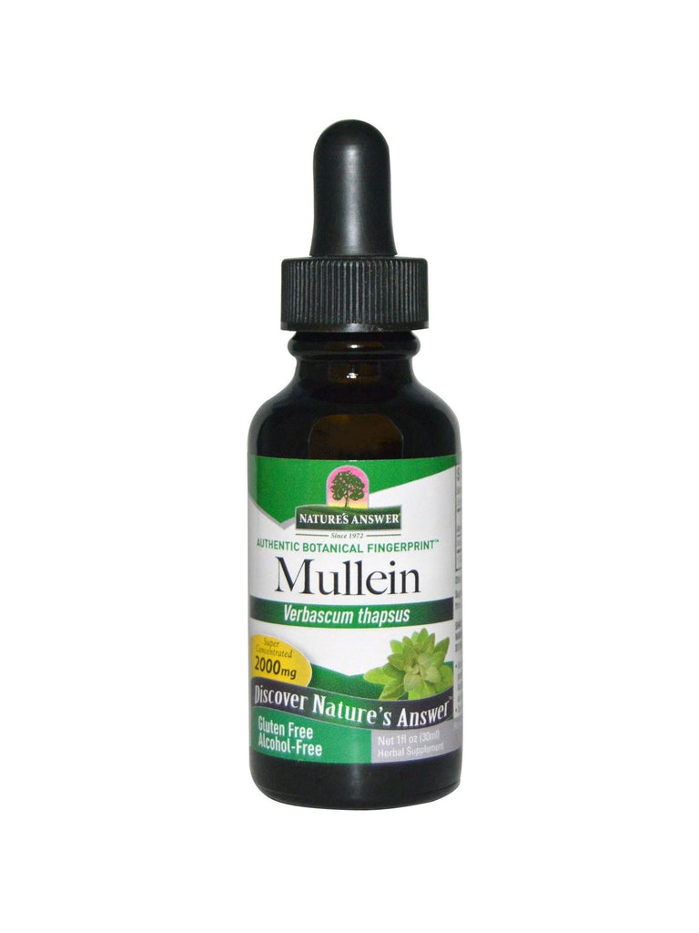 Mullein Leaves Alcohol Free Extract, 1 oz, Nature's Answer
