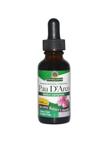 Pau D'Arco Alcohol Free Extract, 1 oz, Nature's Answer