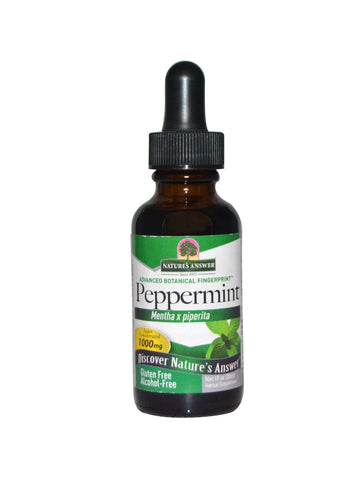 Peppermint Herb Alcohol Free Extract, 1 oz, Nature's Answer
