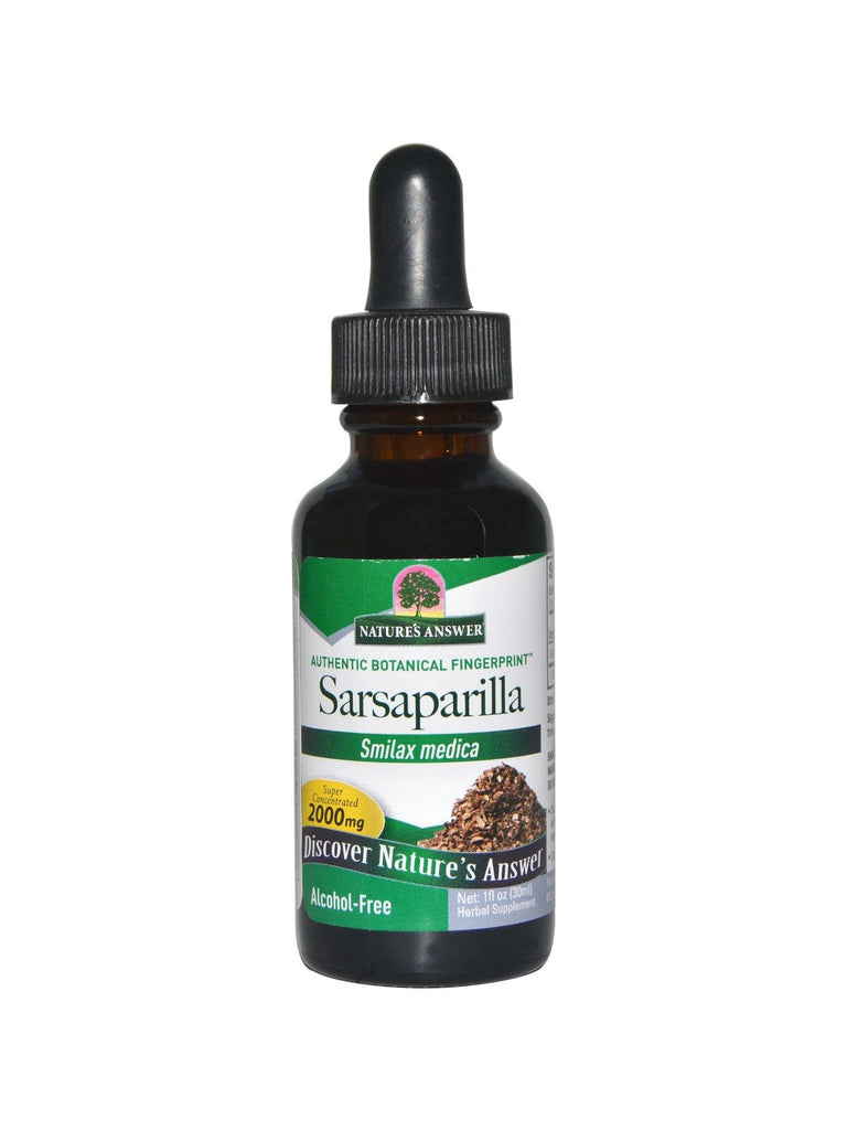 Sarsaparilla Alcohol Free Extract, 1 oz, Nature's Answer